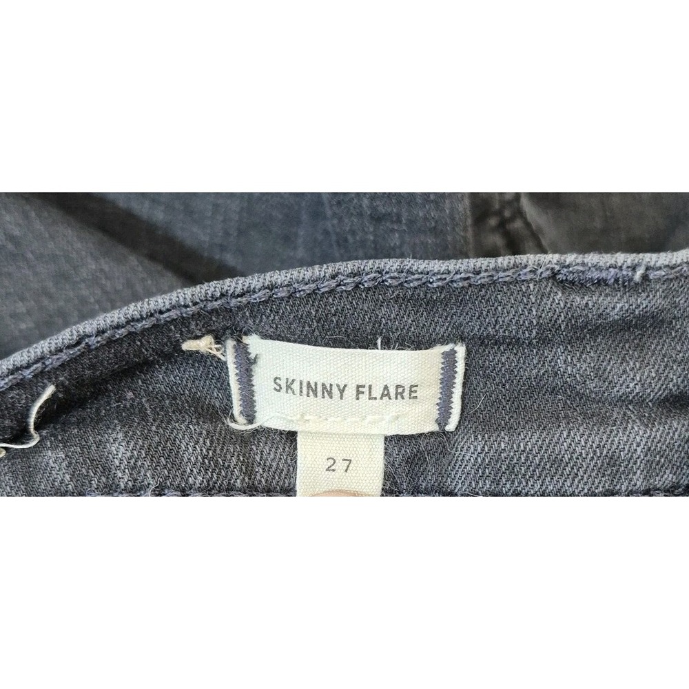 Madewell Flare Jeans Womens 27 High-Rise Stretch Black Denim - Picture 4 of 9